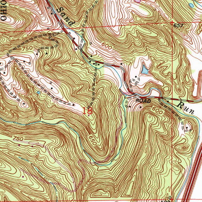 United States Geological Survey Hooven, OH-IN-KY (1992, 24000-Scale) digital map