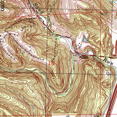 United States Geological Survey Hooven, OH-IN-KY (1996, 24000-Scale) digital map
