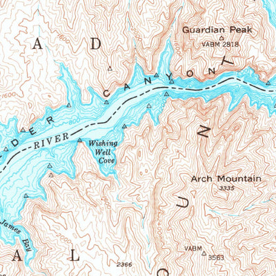 United States Geological Survey Hoover Dam, AZ-NV (1953, 62500-Scale) digital map
