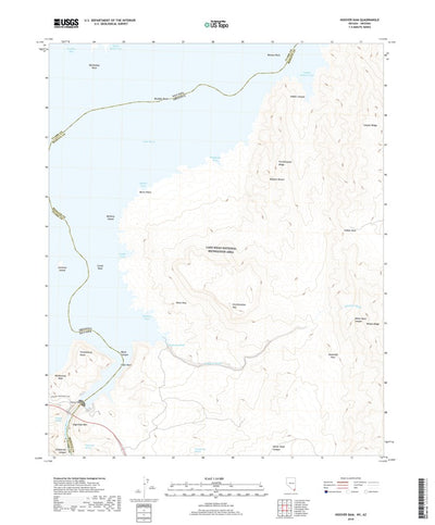 United States Geological Survey Hoover Dam, NV (2018, 24000-Scale) digital map