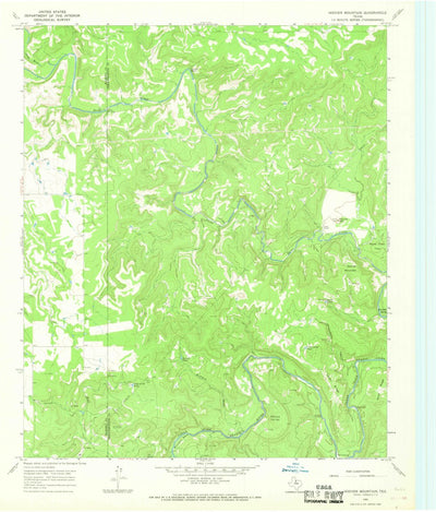 United States Geological Survey Hoover Mountain, TX (1966, 24000-Scale) digital map