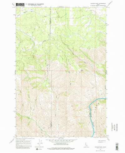 United States Geological Survey Hoover Point, ID (1967, 24000-Scale) digital map