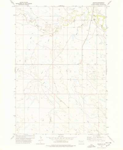 United States Geological Survey Hoover, SD (1977, 24000-Scale) digital map