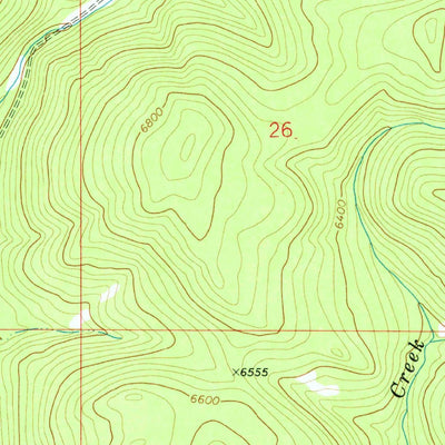 United States Geological Survey Hoover Spring, MT (1972, 24000-Scale) digital map