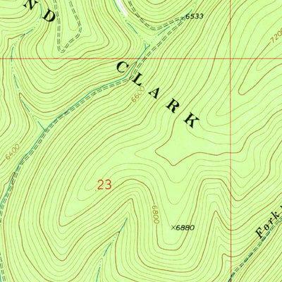 United States Geological Survey Hoover Spring, MT (1972, 24000-Scale) digital map
