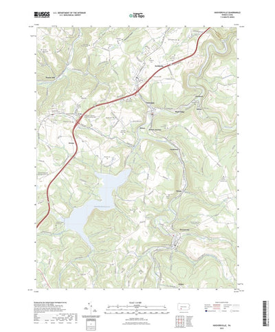 United States Geological Survey Hooversville, PA (2023, 24000-Scale) digital map