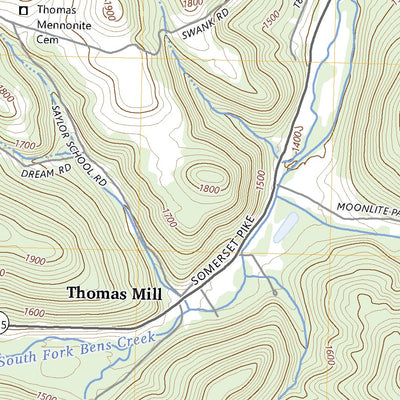 United States Geological Survey Hooversville, PA (2023, 24000-Scale) digital map