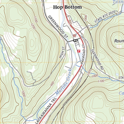 United States Geological Survey Hop Bottom, PA (2023, 24000-Scale) digital map