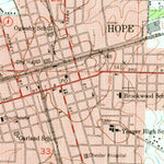 United States Geological Survey Hope, AR (1951, 24000-Scale) digital map