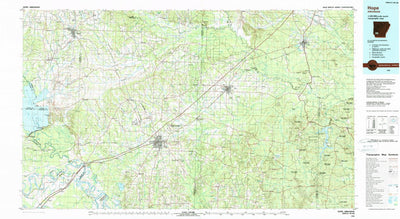 United States Geological Survey Hope, AR (1986, 100000-Scale) digital map