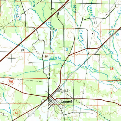 United States Geological Survey Hope, AR (1986, 100000-Scale) digital map