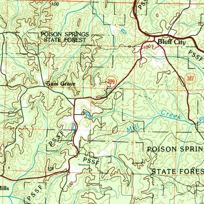 United States Geological Survey Hope, AR (1986, 100000-Scale) digital map