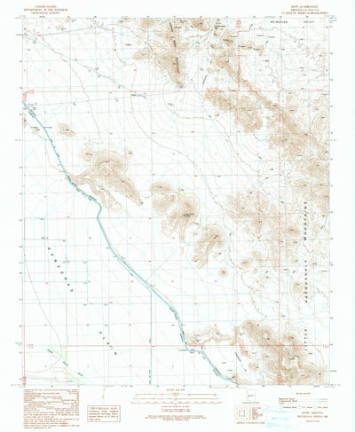 United States Geological Survey Hope, AZ (1990, 24000-Scale) digital map