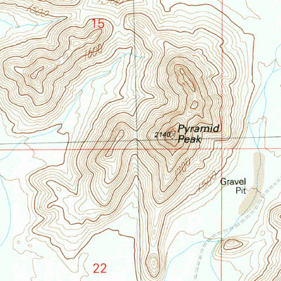 United States Geological Survey Hope, AZ (1990, 24000-Scale) digital map