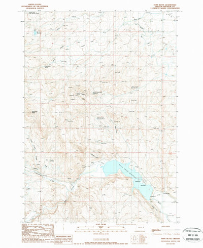 United States Geological Survey Hope Butte, OR (1988, 24000-Scale) digital map