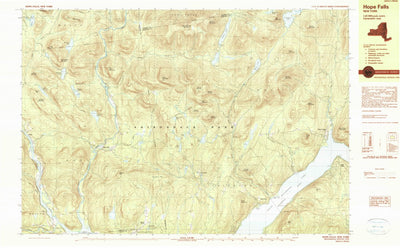 United States Geological Survey Hope Falls, NY (1990, 25000-Scale) digital map