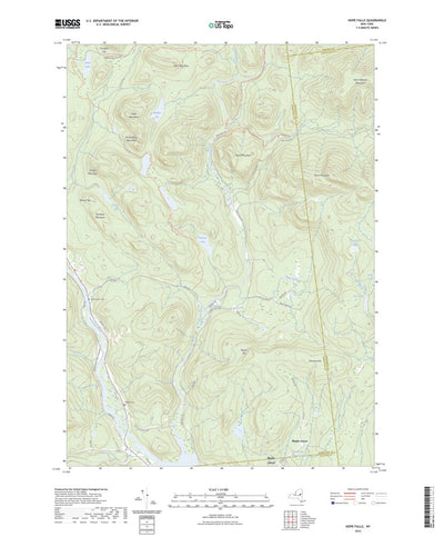 United States Geological Survey Hope Falls, NY (2023, 24000-Scale) digital map