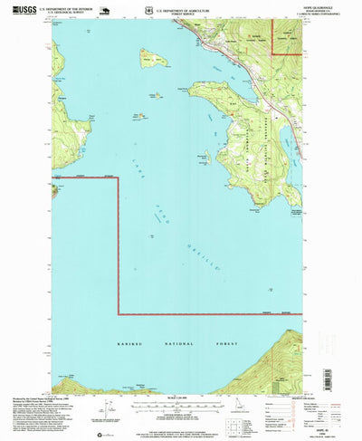 United States Geological Survey Hope, ID (1996, 24000-Scale) digital map