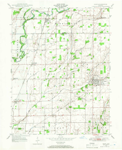United States Geological Survey Hope, IN (1947, 24000-Scale) digital map