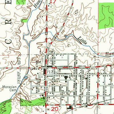 United States Geological Survey Hope, IN (1947, 24000-Scale) digital map