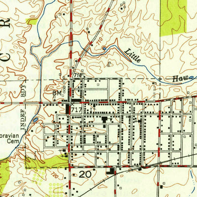 United States Geological Survey Hope, IN (1948, 24000-Scale) digital map