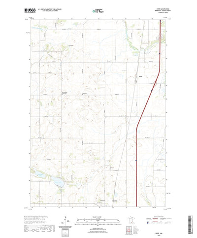 United States Geological Survey Hope, MN (2022, 24000-Scale) digital map