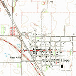 United States Geological Survey Hope, ND (1968, 24000-Scale) digital map