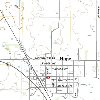 United States Geological Survey Hope, ND (2020, 24000-Scale) digital map