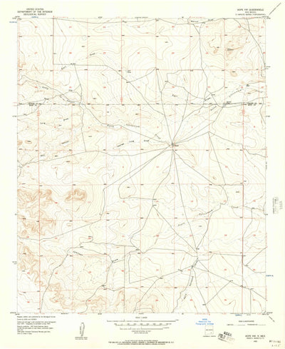 United States Geological Survey Hope NW, NM (1955, 24000-Scale) digital map