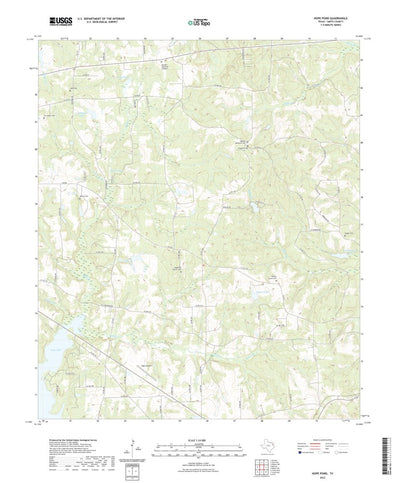 United States Geological Survey Hope Pond, TX (2022, 24000-Scale) digital map