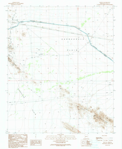 United States Geological Survey Hope SE, AZ (1990, 24000-Scale) digital map
