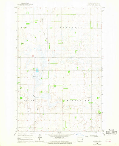 United States Geological Survey Hope SE, ND (1966, 24000-Scale) digital map