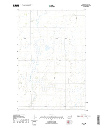 United States Geological Survey Hope SE, ND (2020, 24000-Scale) digital map