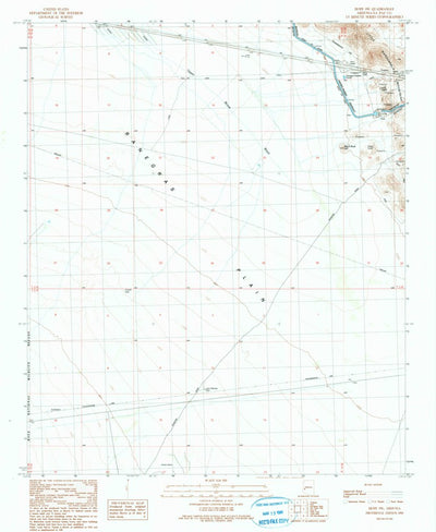 United States Geological Survey Hope SW, AZ (1990, 24000-Scale) digital map