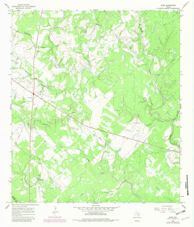 United States Geological Survey Hope, TX (1965, 24000-Scale) digital map