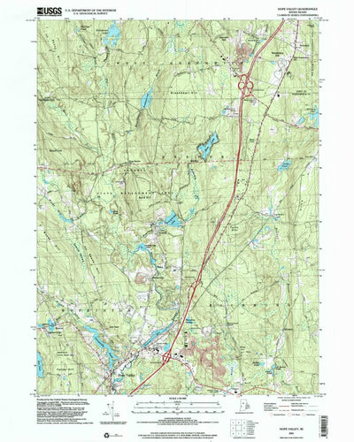 United States Geological Survey Hope Valley, RI (2001, 24000-Scale) digital map