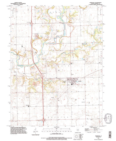 United States Geological Survey Hopedale, IL (1995, 24000-Scale) digital map