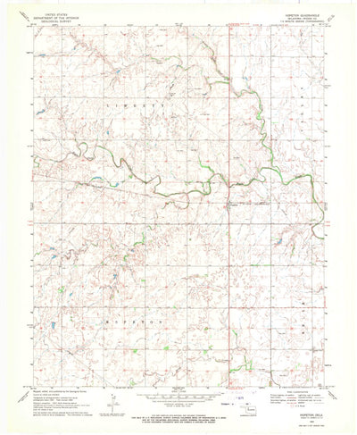 United States Geological Survey Hopeton, OK (1969, 24000-Scale) digital map