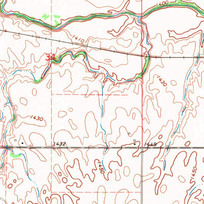 United States Geological Survey Hopeton, OK (1969, 24000-Scale) digital map