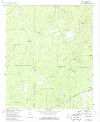 United States Geological Survey Hopeville, AR (1973, 24000-Scale) digital map