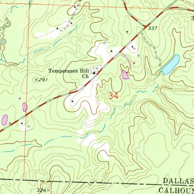 United States Geological Survey Hopeville, AR (1973, 24000-Scale) digital map