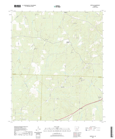 United States Geological Survey Hopeville, AR (2020, 24000-Scale) digital map