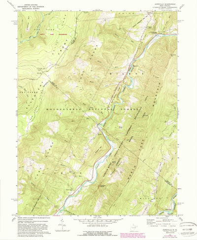 United States Geological Survey Hopeville, WV (1969, 24000-Scale) digital map