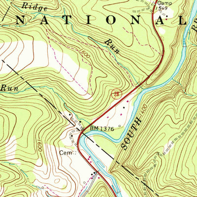 United States Geological Survey Hopeville, WV (1969, 24000-Scale) digital map