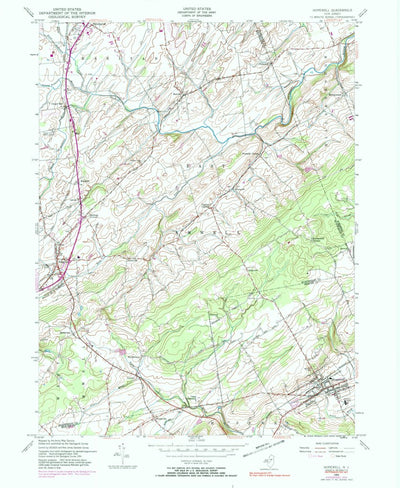 United States Geological Survey Hopewell, NJ (1954, 24000-Scale) digital map