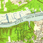 United States Geological Survey Hopewell, VA (1952, 24000-Scale) digital map