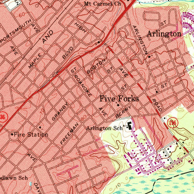 United States Geological Survey Hopewell, VA (1969, 24000-Scale) digital map