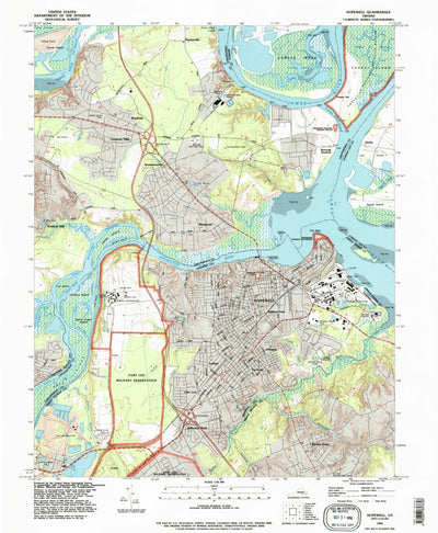 United States Geological Survey Hopewell, VA (1994, 24000-Scale) digital map