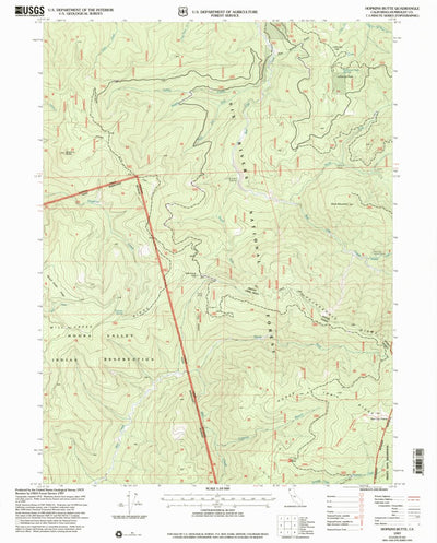 United States Geological Survey Hopkins Butte, CA (1997, 24000-Scale) digital map