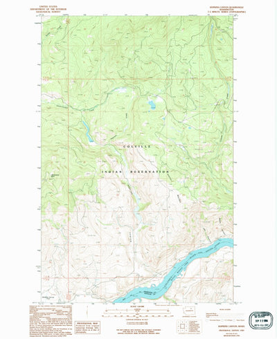 United States Geological Survey Hopkins Canyon, WA (1989, 24000-Scale) digital map